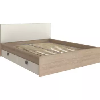 Кровать Compass Анастасия АН-22К (с ящиками) дуб роше/мисандея стоун 200x160