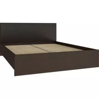 Кровать Compass Анастасия АН-23К (с ламелью и опорами) венге луизиана/венге 190x180