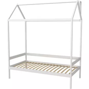 Кровать-домик Можга Красная Звезда Р424 Э белая эмаль