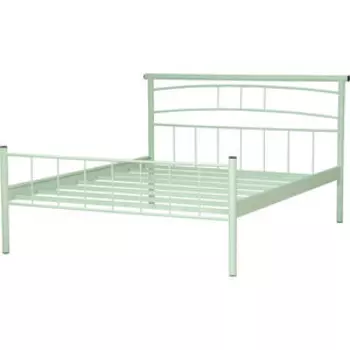 Кровать двойная ОЛМЕКО 42.25 Токио (металл белый) (ML876879427)