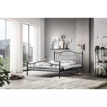 Кровать двойная ОЛМЕКО 42.30 Мальта (металл черный) (ML876880451)
