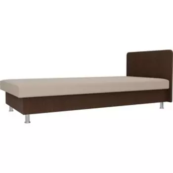 Кровать Лига Диванов Мальта рогожка бежевый/коричневый