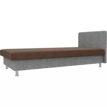 Кровать Лига Диванов Мальта рогожка коричневый/серый