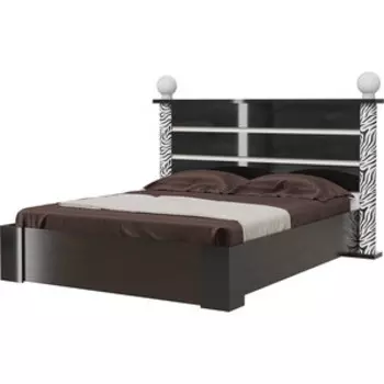 Кровать Мэри Сан-Ремо СР-05 венге цаво/черный глянец