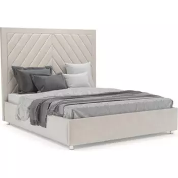 Кровать Mebel Ars Мишель 160 см (бархат бежевый STAR VELVET 6 LIGHT Beige)