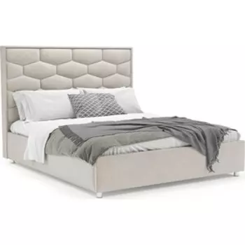 Кровать Mebel Ars Рица 160 см (бархат бежевый STAR VELVET 6 LIGHT Beige)