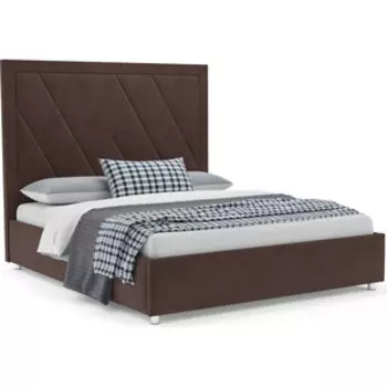 Кровать Mebel Ars Треви 160 см (велюр молочный шоколад НВ-178 13)