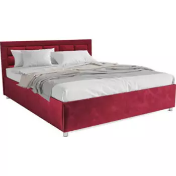 Кровать Mebel Ars Версаль 140 см (бархат красный STAR VELVET 3 DARK RED)