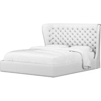 Кровать Мебелико Далия эко-кожа белый