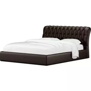 Кровать Мебелико Сицилия эко-кожа коричневый