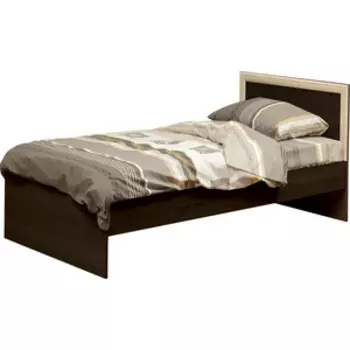 Кровать одинарная Олимп 21.55 венге/дуб линдберг 90x200