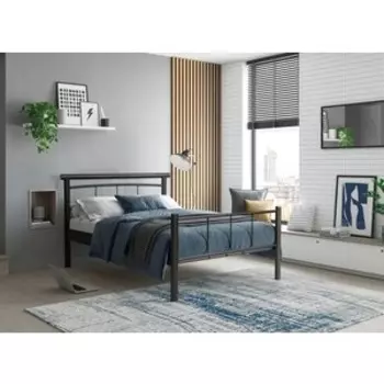 Кровать одинарная ОЛМЕКО 42.25-01 Токио (металл черный) (ML876880165)