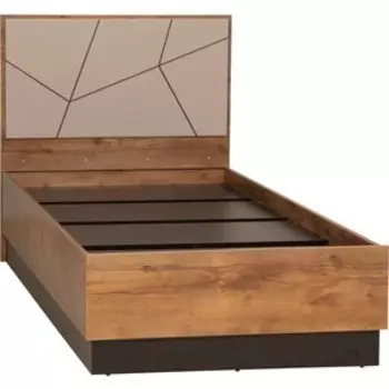 Кровать одинарная ОЛМЕКО 54.17 Гамма (с настилом) (таксония/грей) (ш.900) (ML876880411)