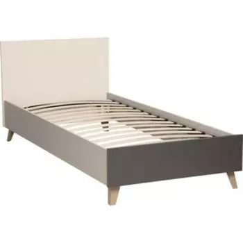 Кровать ОЛМЕКО 69.11 Артис (с ортопед. осн.) (белый/серый/диамант серый) (ш.900) (ML876880535)