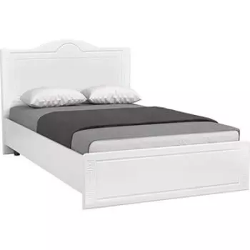 Кровать ОЛМЕКО Афина АФ-7 с ортопедическим основанием 1200, белое дерево