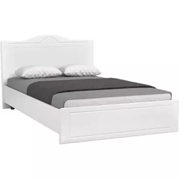 Кровать ОЛМЕКО Афина АФ-8 с ортопедическим основанием 1400 с ортопедом / белое дерево