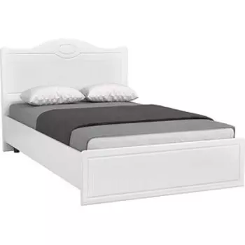 Кровать ОЛМЕКО Монако МН-7 с ортопедическим основанием 1200, белое дерево