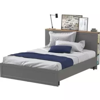 Кровать + ортопед Моби Остин 11.53 цвет серый графит/дуб крафт золотой (1028133)