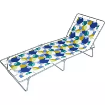 Кровать раскладная Ольса Стефания жесткая каркас антрацит/ткань разноцветная С85А