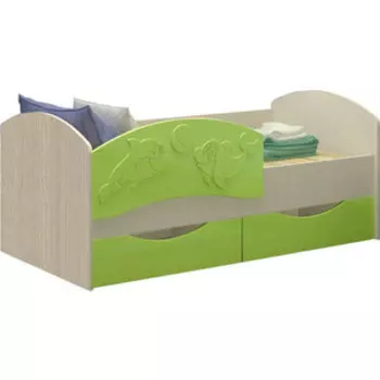 Кровать Регион 58 Дельфин 3 салатовый МДФ 80x160