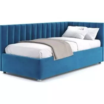 Кровать с подъемным механизмом Это мебель Negga Mellisa 120 Угловая ПРАВАЯ Velutto 54 (НФ-00010627)