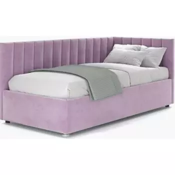 Кровать с подъемным механизмом Это мебель Negga Mellisa 120 Угловая ПРАВАЯ Velutto 11 (НФ-00010614)