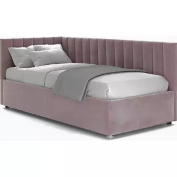 Кровать с подъемным механизмом Это мебель Negga Mellisa 140 Угловая ЛЕВАЯ Velutto 23 (НФ-00010636)