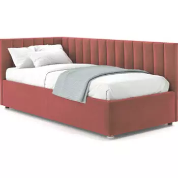 Кровать с подъемным механизмом Это мебель Negga Mellisa 180 Угловая ЛЕВАЯ Velutto 55 (НФ-00010713)