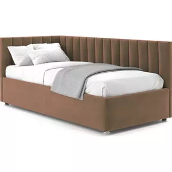 Кровать с подъемным механизмом Это мебель Negga Mellisa 90 Угловая ЛЕВАЯ Velutto 3 (НФ-00010562)