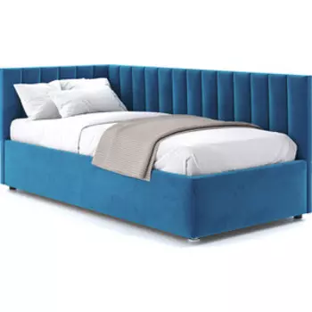 Кровать с подъемным механизмом Это мебель Negga Mellisa 90 Угловая ЛЕВАЯ Velutto 54 (НФ-00010576)