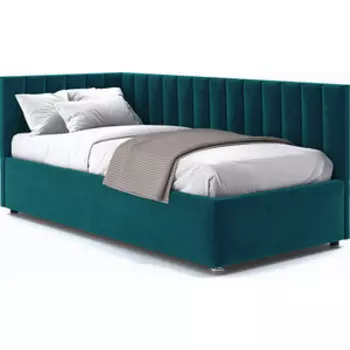 Кровать с подъемным механизмом Это мебель Negga Mellisa 160 Угловая ЛЕВАЯ Velutto 20 (НФ-00010668)