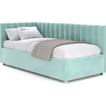 Кровать с подъемным механизмом Это мебель Negga Mellisa 180 Угловая ЛЕВАЯ Velutto 14 (НФ-00010700)