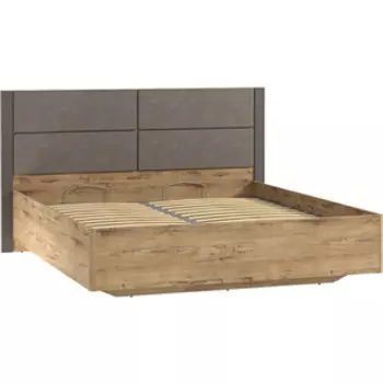 Кровать Сильва Livorno НМ 040,52-01 Х канзас 4/софт графит 10 26 ПВХ/дуб бунратти (SLV101517)