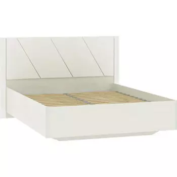 Кровать Сильва Summit НМ 011,75 marika 124 белая/меренга ПВХ/ marika белая/меренга/белая (SLV101518)