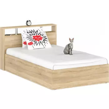 Кровать СВК Камелия 120х200 дуб сонома (1024034)