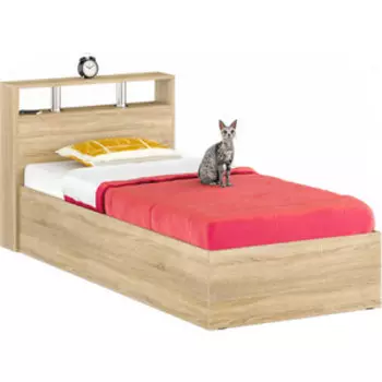 Кровать СВК Камелия 90х200 дуб сонома (1024032)