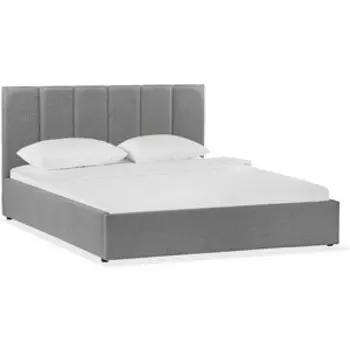 Кровать Woodville Афродита-3 160 х 200 см с ПМ рогожка серая (353622)