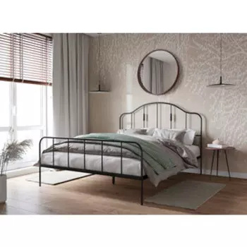 Кровать Woodville Милена 160х200 черная (539208)