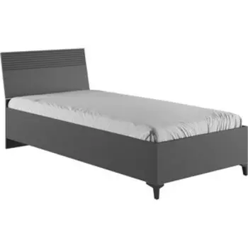 Кровать Woodville Ника 90х200 с основанием дсп эйхория QR-17 / графит (593608)