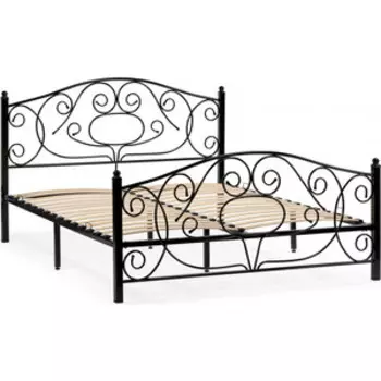 Кровать Woodville Викси 160х200 черная (482085)