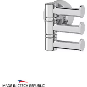 Крючок поворотный FBS Nostalgy тройной, хром (NOS 047)