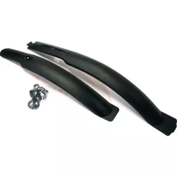 Крыло GHBIKE комплект пер+зад, SF-336F/R, 24-26'', пластик, черный