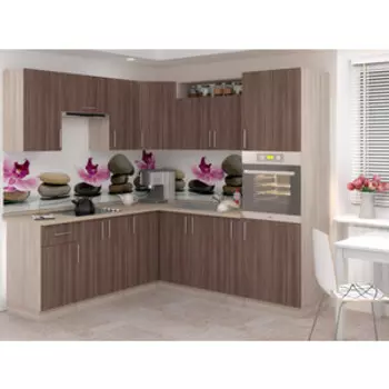 Кухня БАРОНС ГРУПП Лира 9 ясень шимо темный