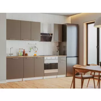 Кухня Mebel Ars Моника 2,4 м (Темный Коричневый)