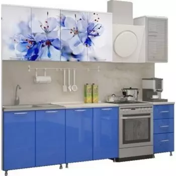 Кухня Миф Лара 2,0 м с фотопечатью МДФ