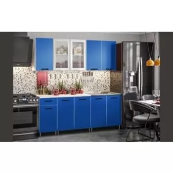 Кухня Миф Рио-1 200 ЛДСП синяя