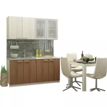 Кухня Миф Ясень 1.6 м ясень/ясень (карара/антарес)