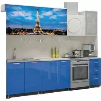 Кухня ПВХ с фотопечатью Миф Париж 2,0