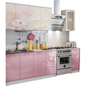 Кухня ПВХ с фотопечатью Миф Вишневый цвет 2,0