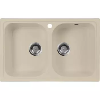 Кухонная мойка AquaGranitEx M-15 (328) бежевый